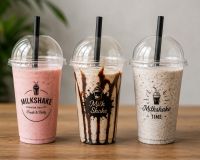 Baskılı Milkshake Bardak